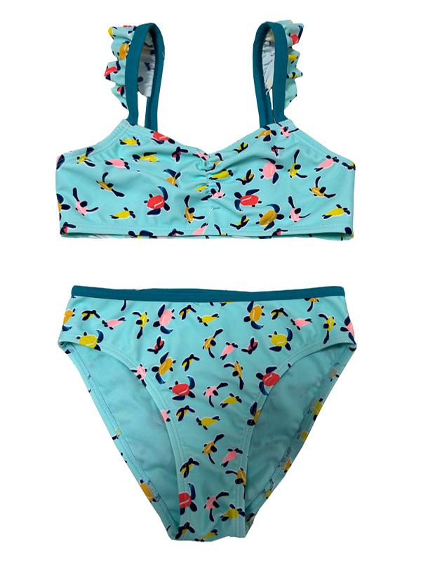 Girl Front Gathering Frill Bikini Swimwear