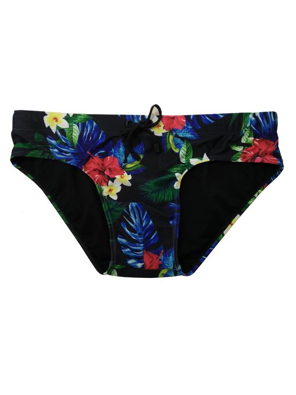 Men Swim Brief Bottom in Floral Print