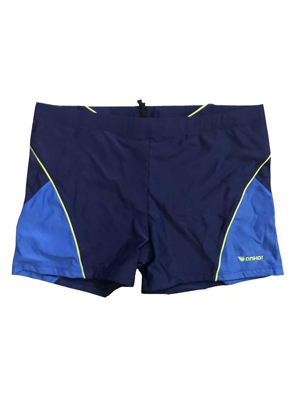 Men Swim Short in Navy with Contrast Panel in Blue