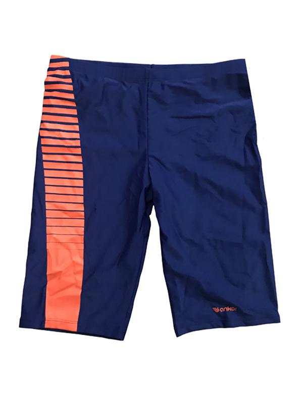 Men Knee Length Swim Shorts in Navy