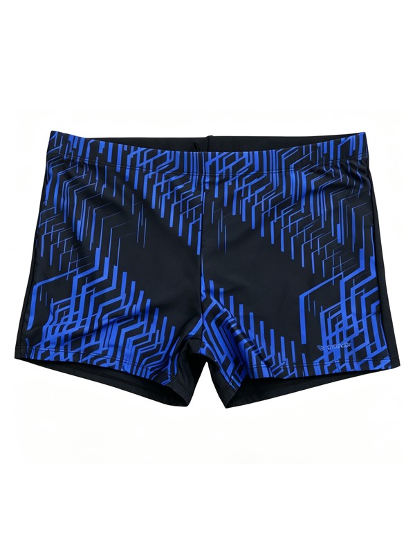 Men Swim Short with Back in Black